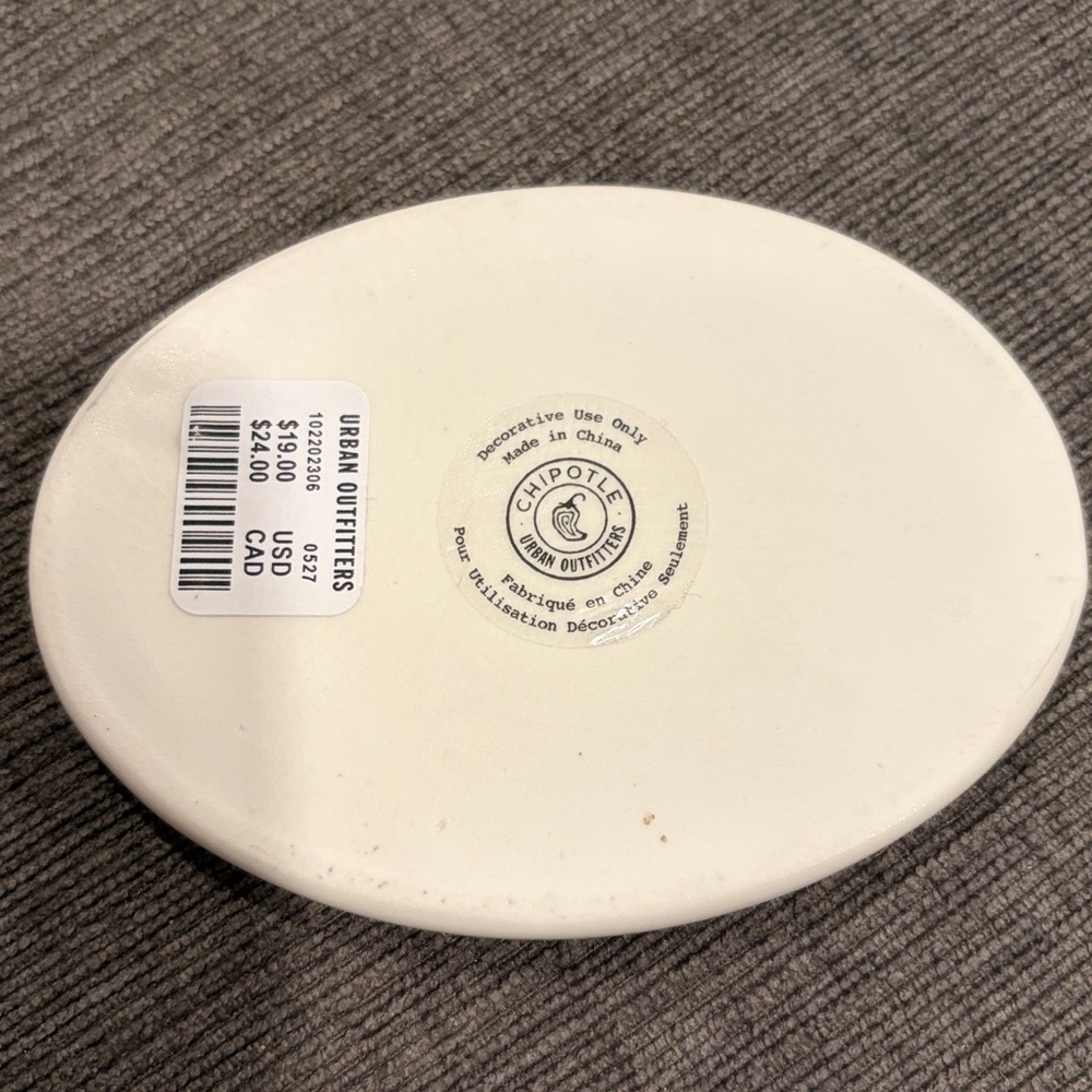 Chipotle Is My Life Ceramic Ring/Trinket Dish - NEVER USED! home decor jewelery - Picture 5 of 7